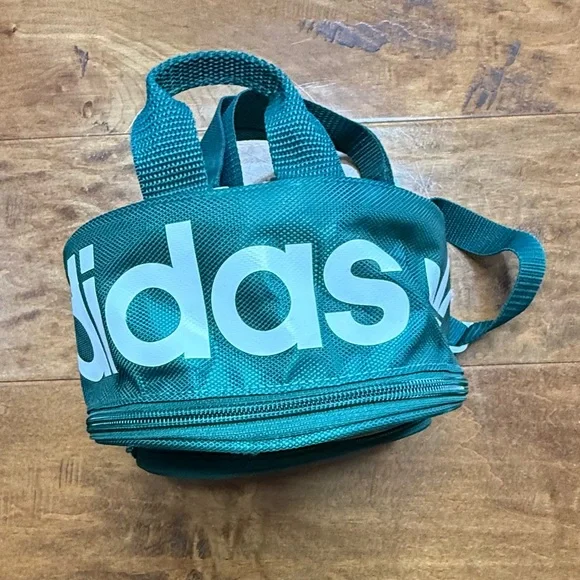 Adidas Originals Trefoil Mini Backpack Green Festival Travel Bag NWOT - Picture 9 of 11